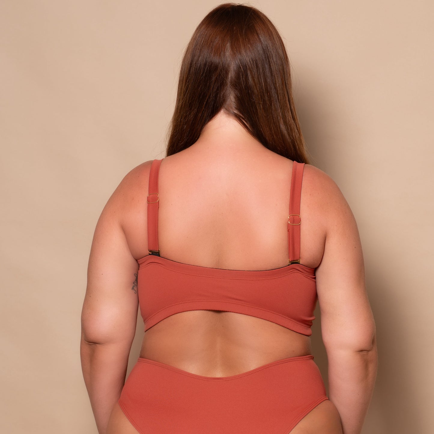 Rust Red Bandeau Multiway Bikini Top
