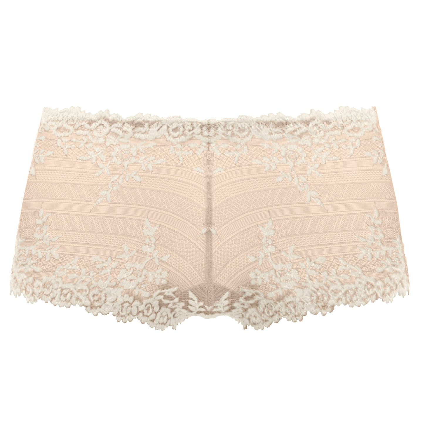 women's lingerie short in lace with embroidered flowers