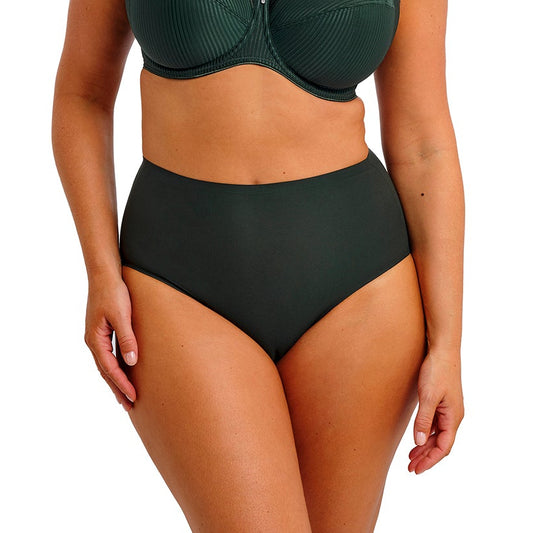 high waist invisible brief dark green