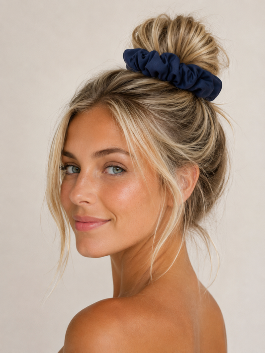 Azur Navy Scrunchie