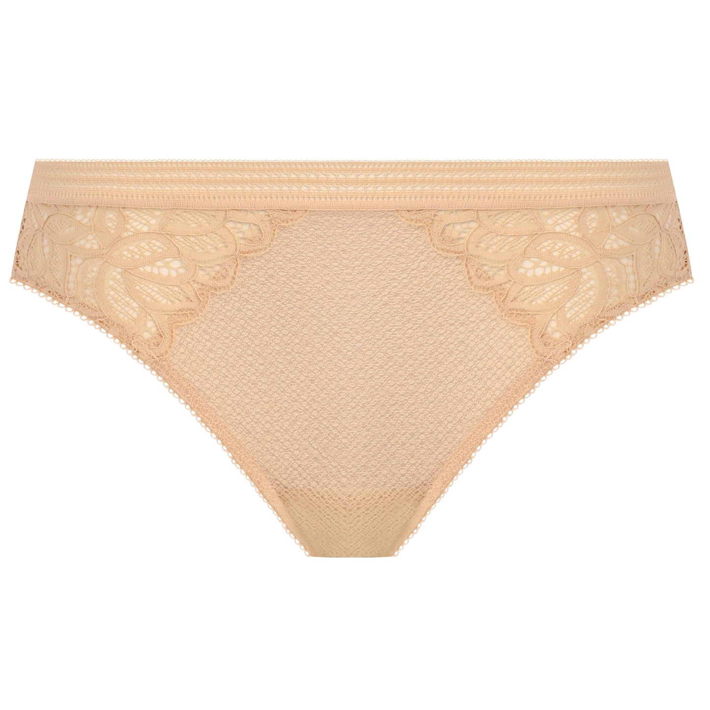 lace brief in nude color
