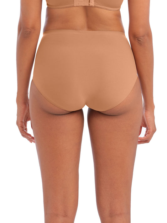 high waist invisible brief cinnamon