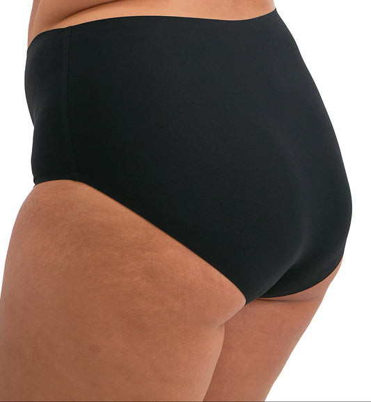 black highwaist woman's lingerie brief