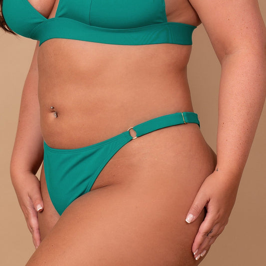 The Class Bikini Thong with adjustable wide straps, fully lined, available up to 3XL