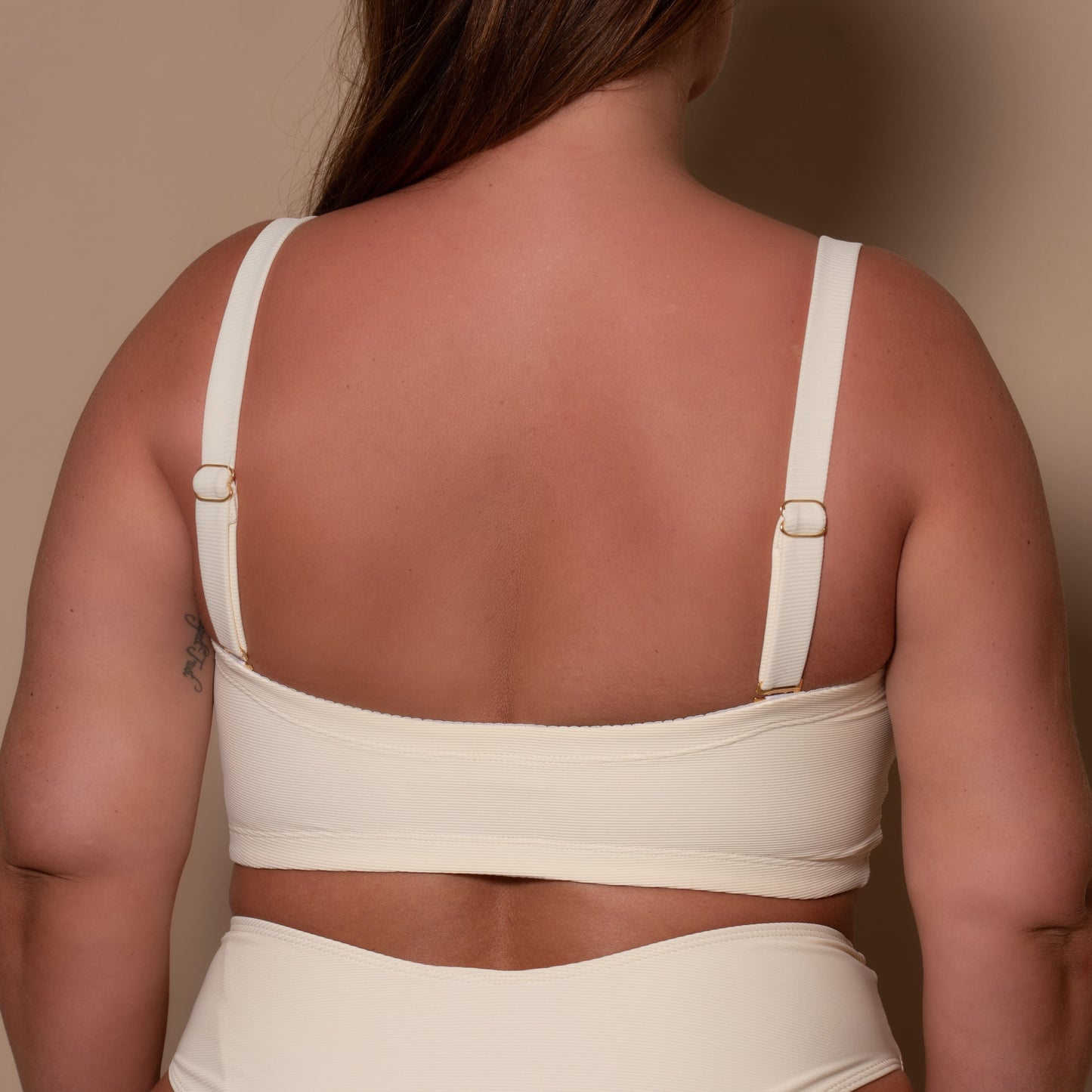 Cream Bandeau Multiway Bikini Top