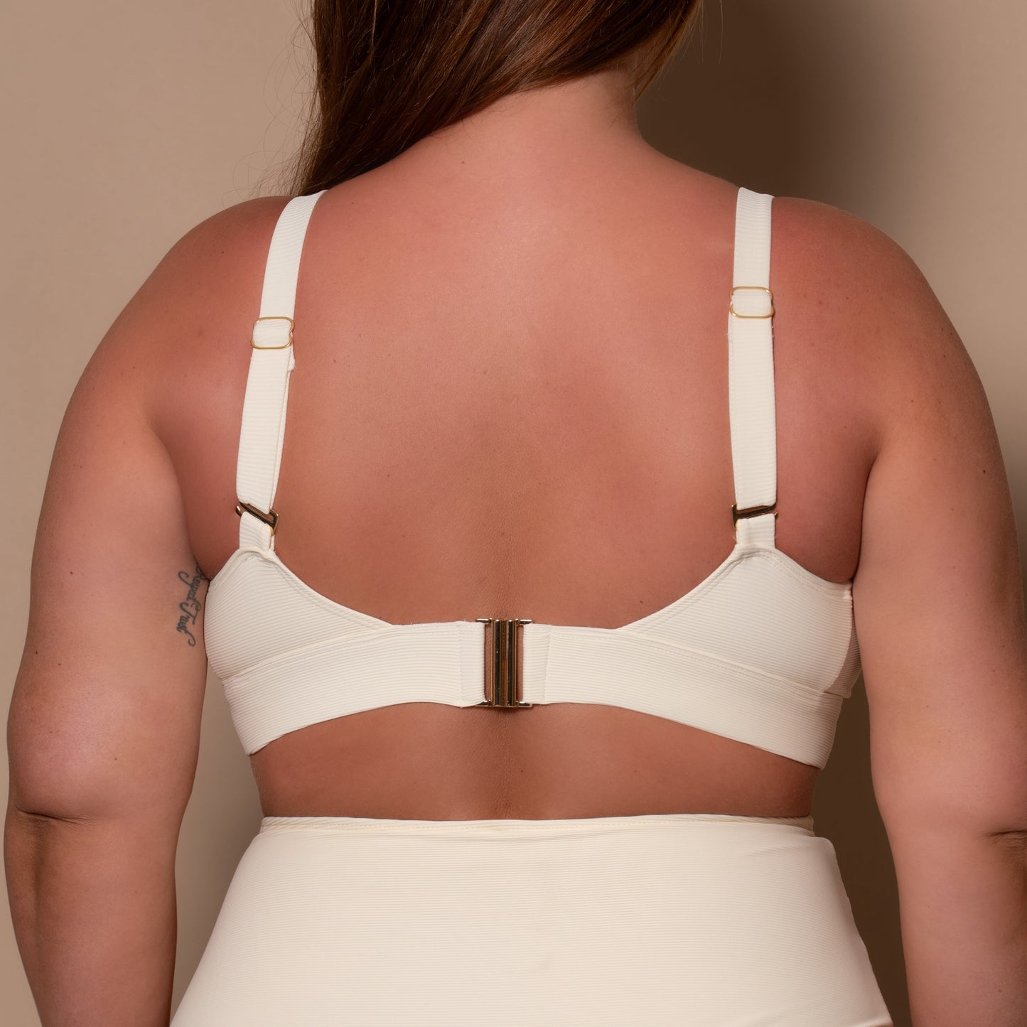 Cream Full Bikini Top