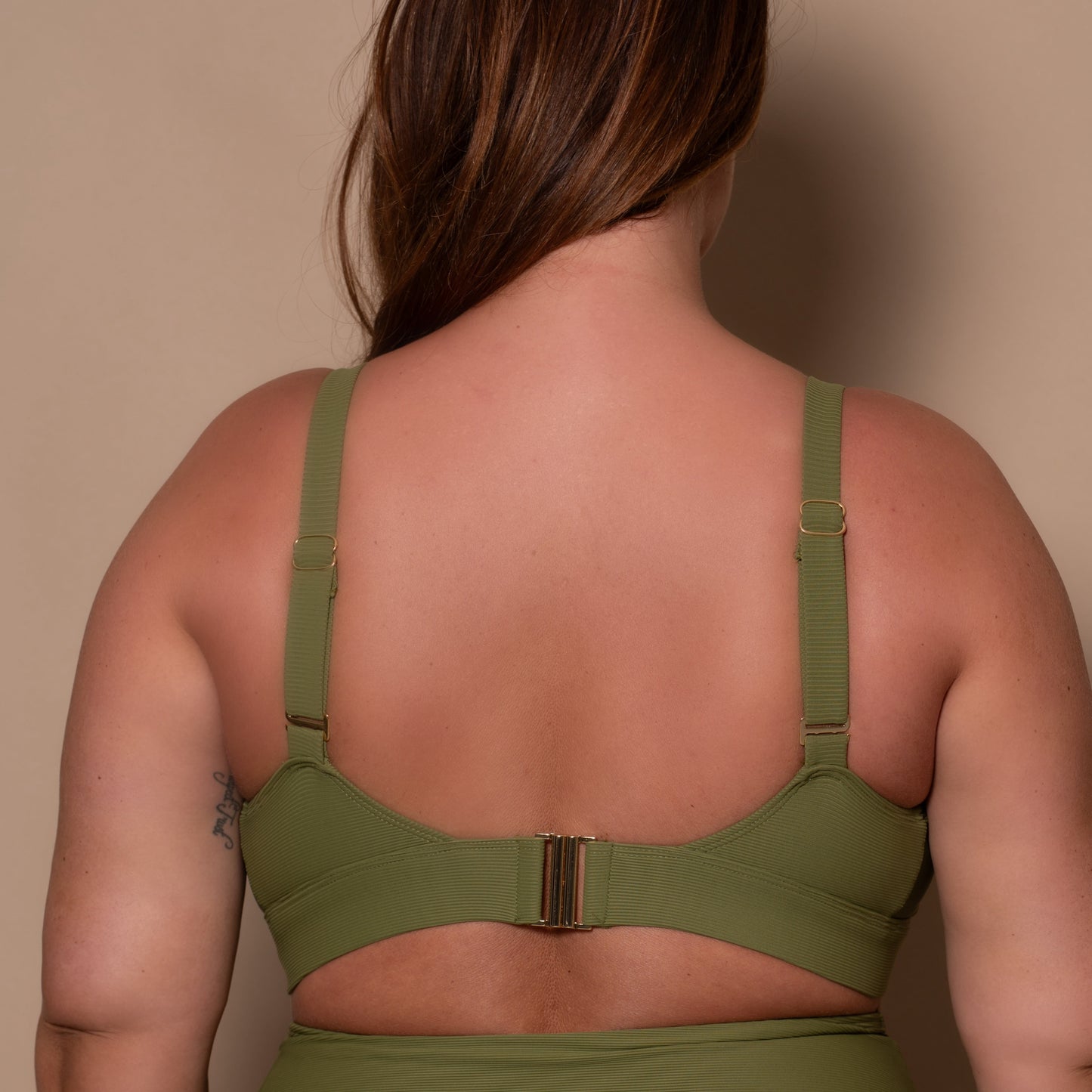 Khaki Full Bikini Top