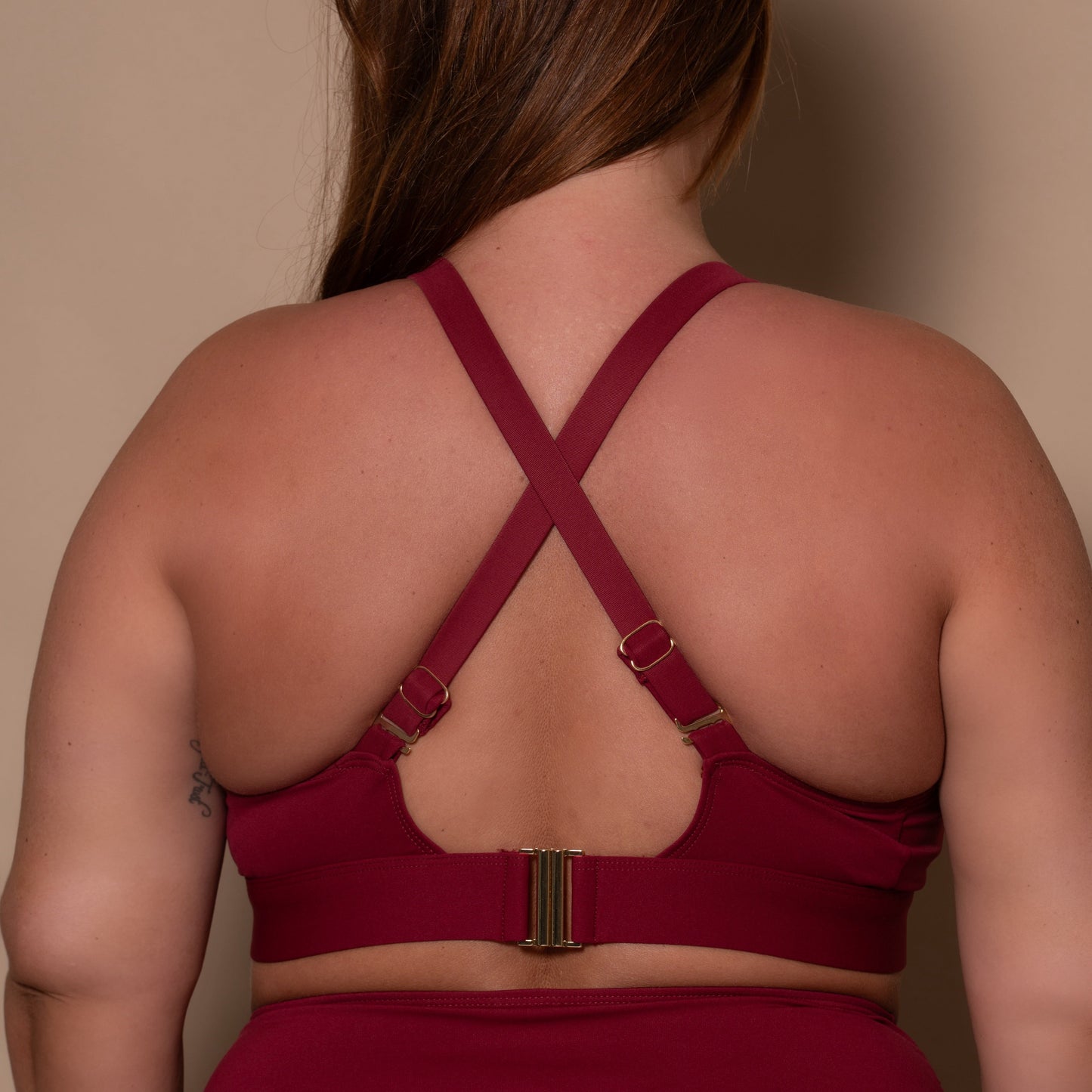 Pomegranate Full Bikini Top