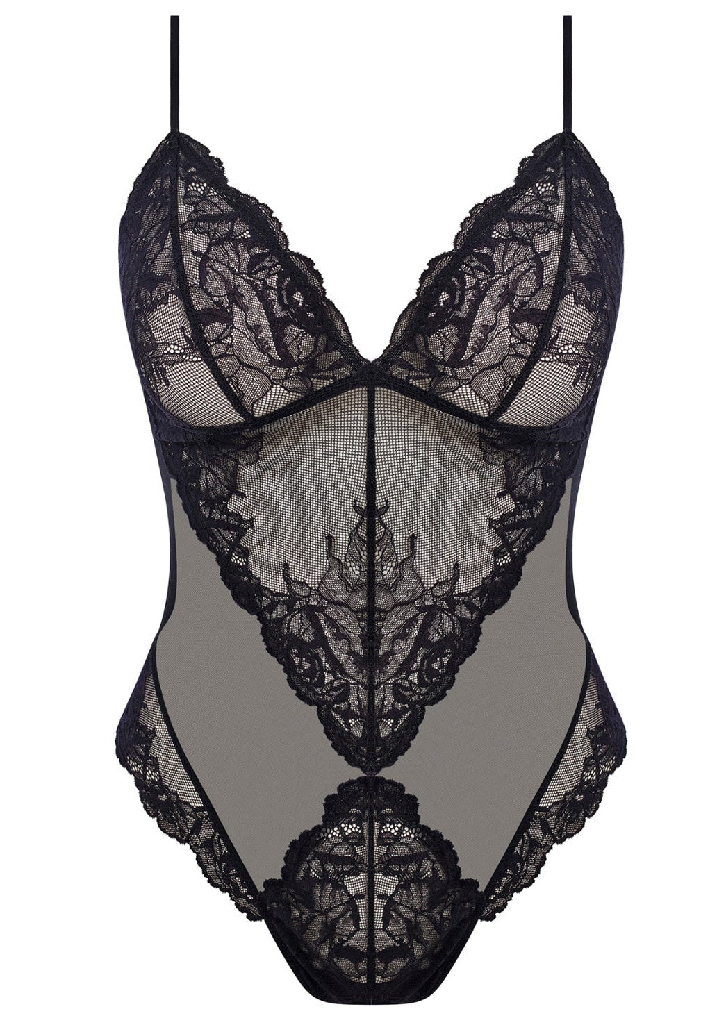 Black all lace bodysuit