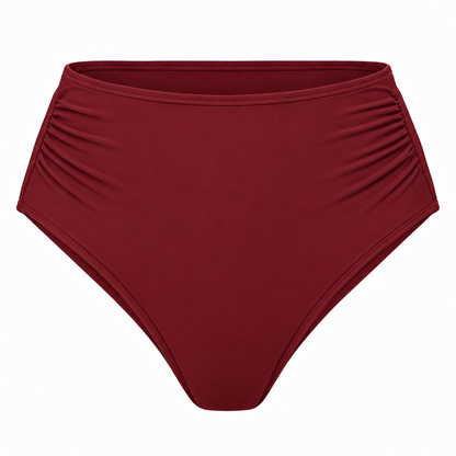 Pomegranate High Waist Bikini Briefs