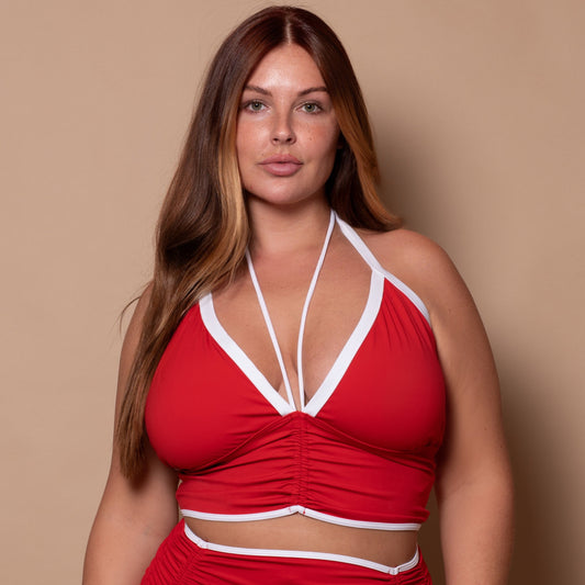 Azur Rood Multiway Halter Bikini Top