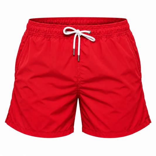 Men Swim Short Classic Fit Red