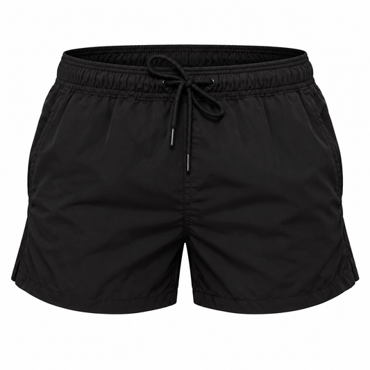 Men Swim Short Tailored Fit Black