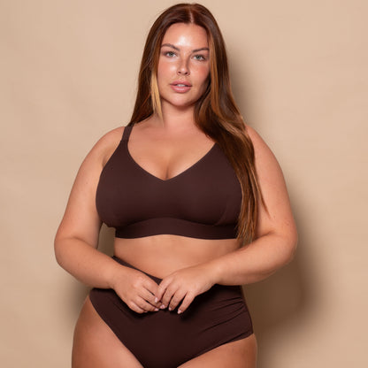 Coffee Full Bikini Top