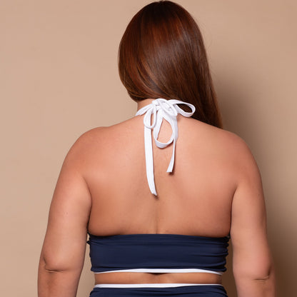 Azur Navy Multiway Halter Bikini Top
