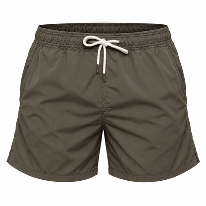Short De Bain Homme Classique Kaki