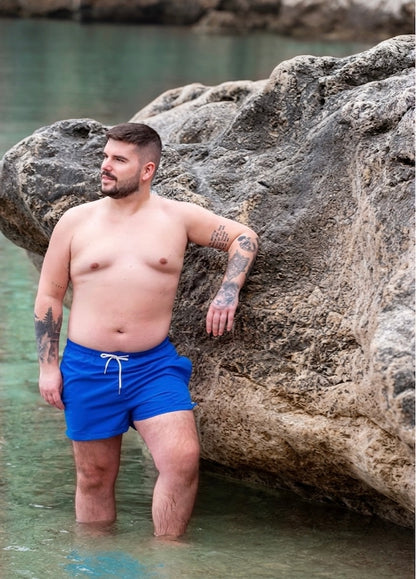 Men Swim Short Tailored Fit Royal Blue
