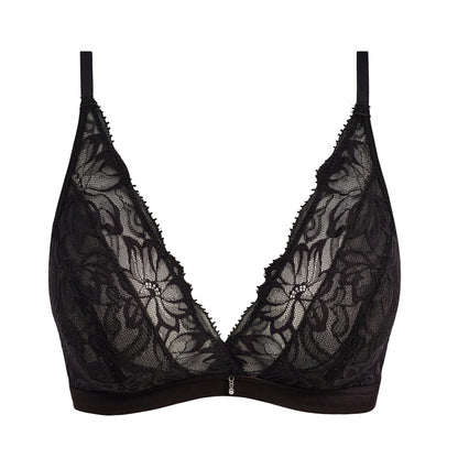 Black bralette in lace