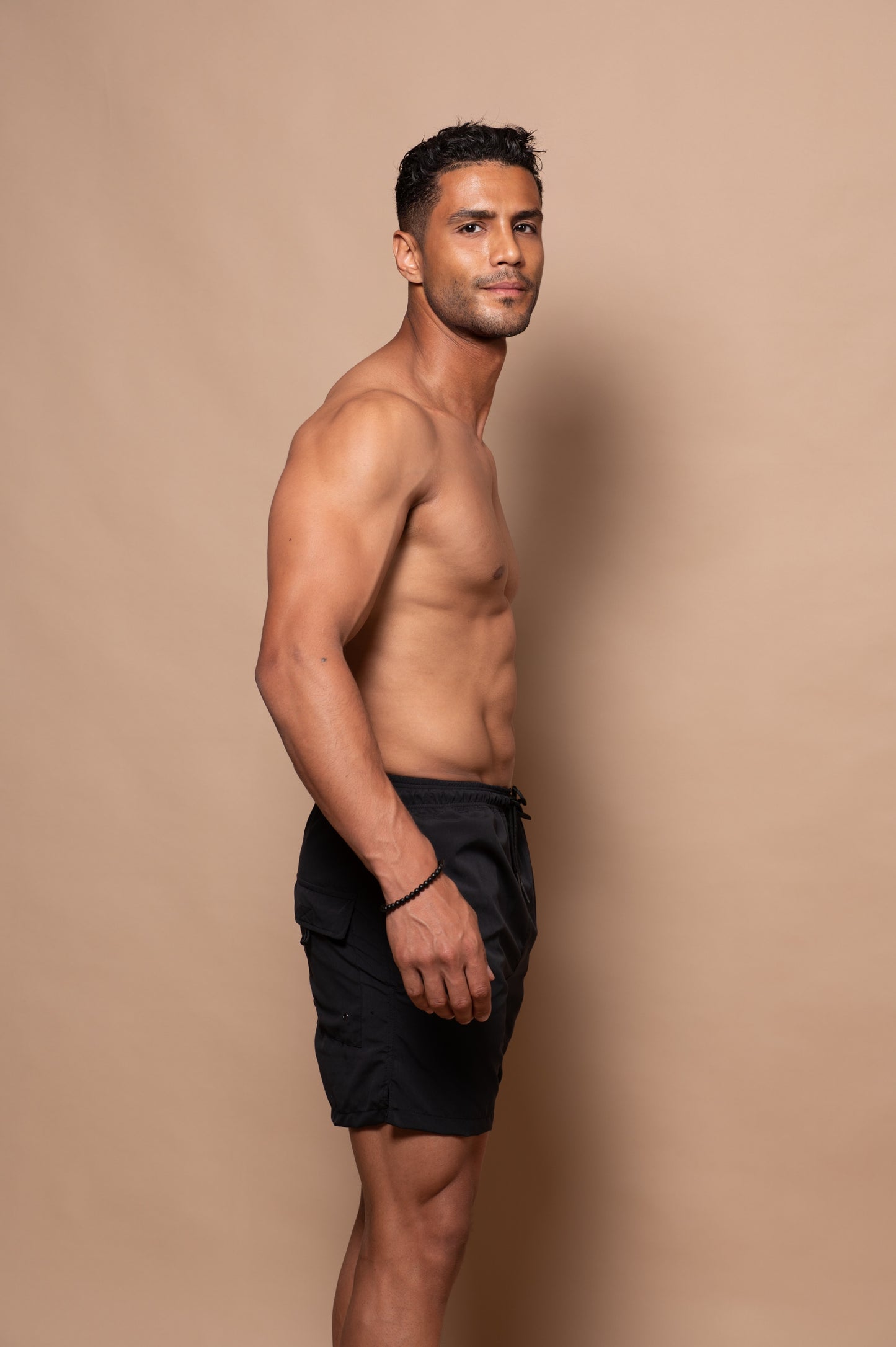 Men Swim Short Classic Fit Black