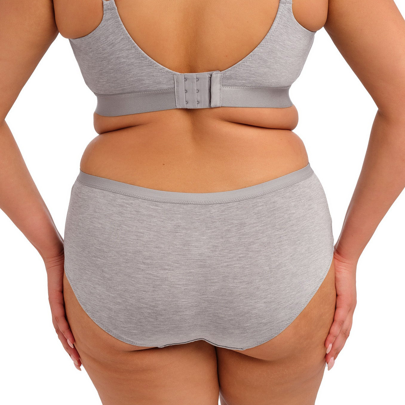 Gray underwear on a white background