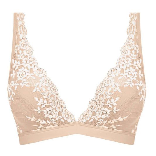  lace bralette in nude ivory color