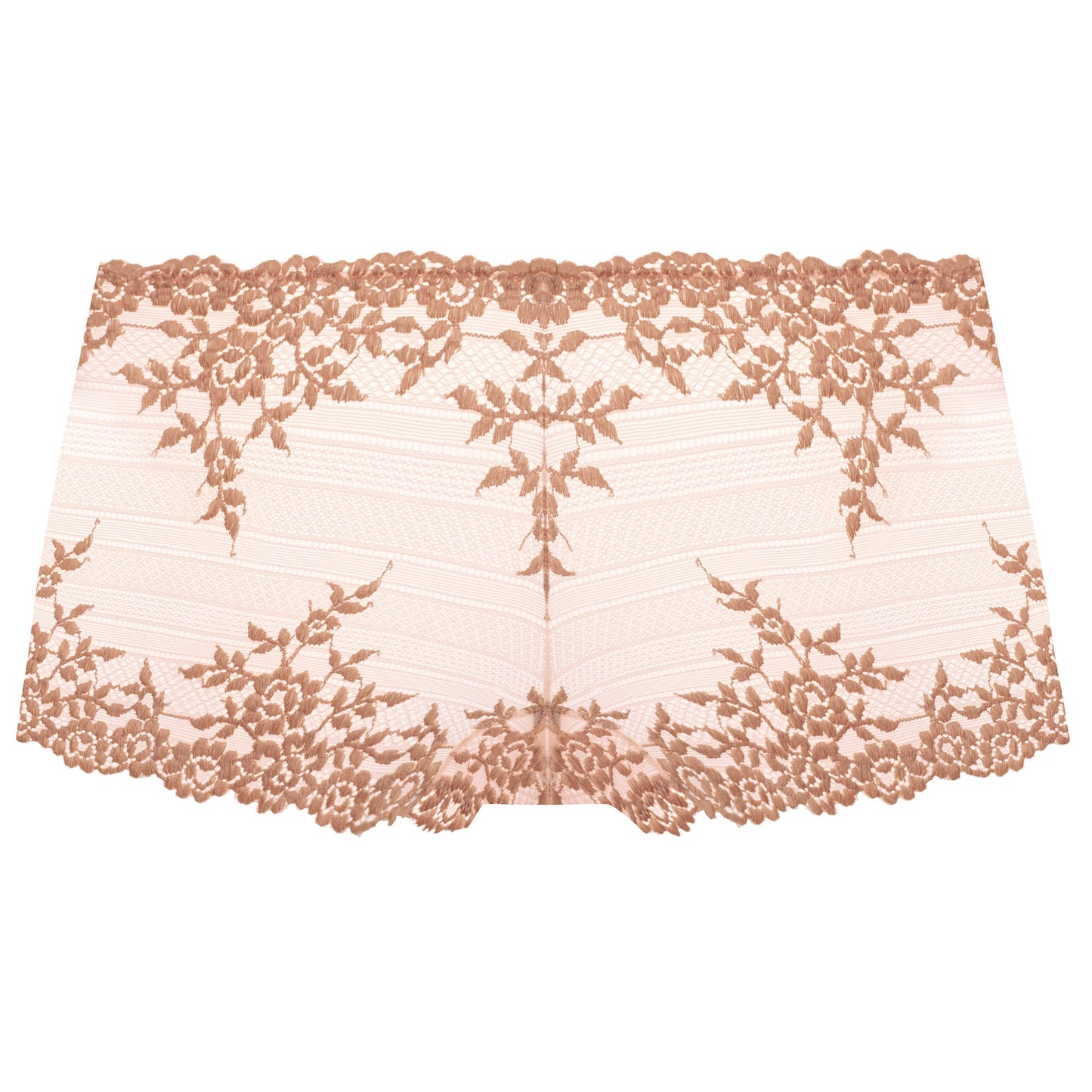 women's lingerie short in lace with embroidered flowers