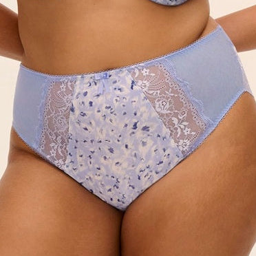 Elomi Morgan - High leg brief - Blue Leopard