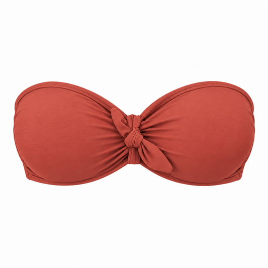 Roest Rood  Bandeau Multiway Bikini Top