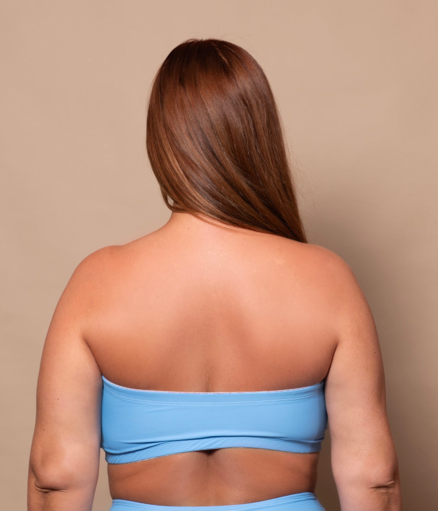 Azur Blauw Bandeau Multiway Bikini Top