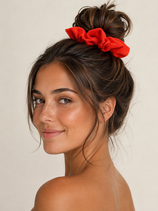 Azur Orange Scrunchie