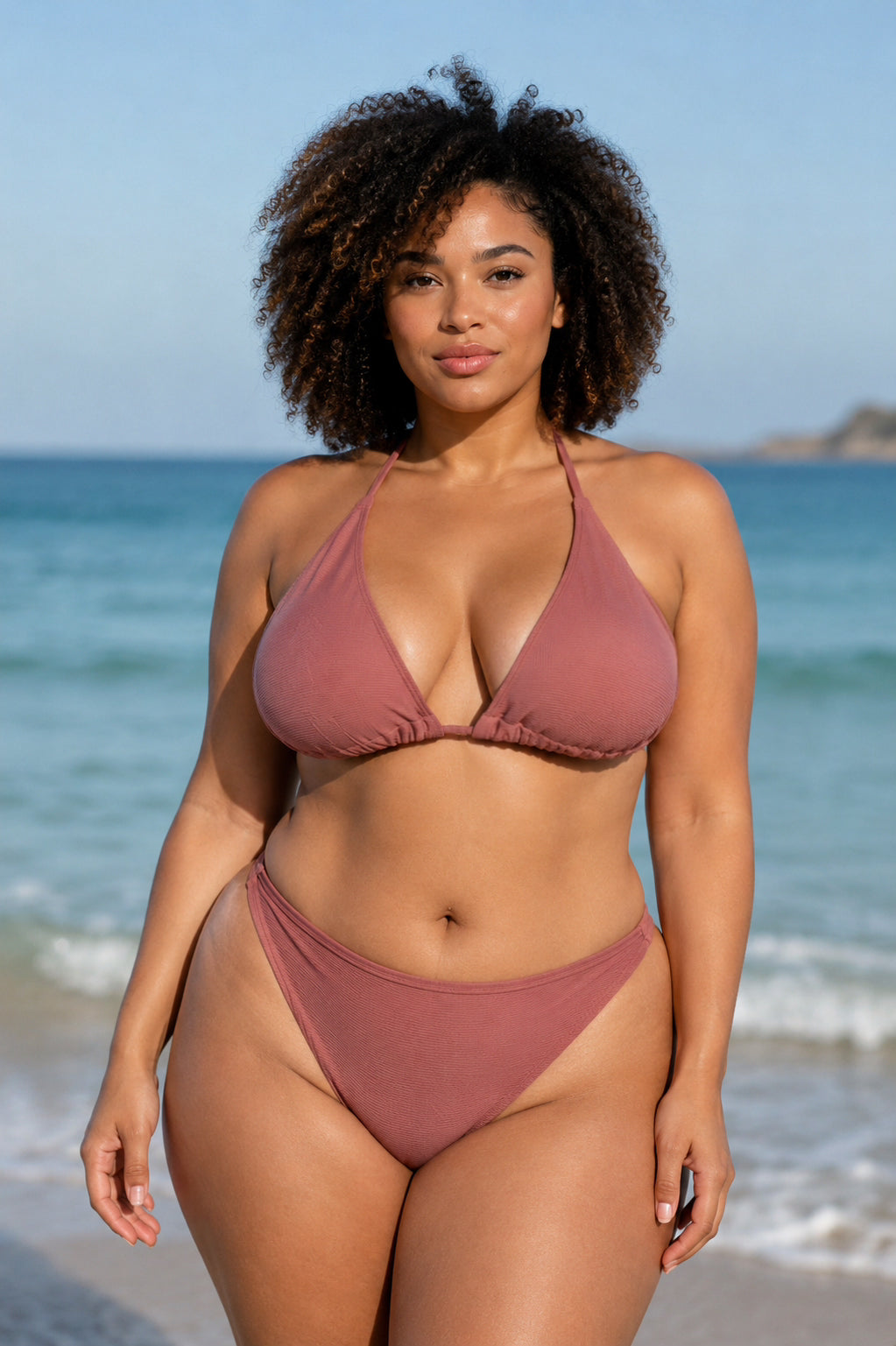 Rozenhout Triangle Bikini Top