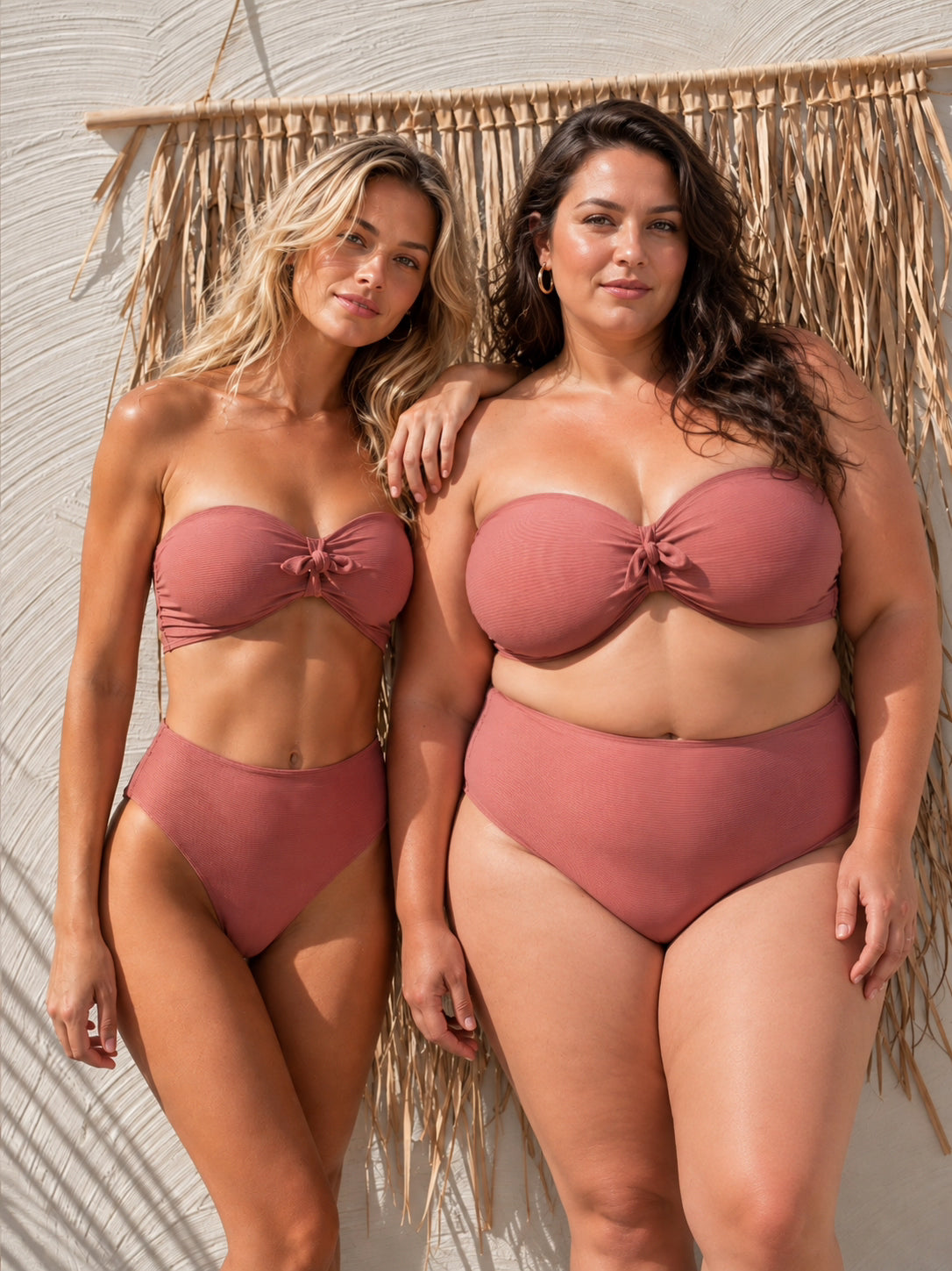 Rozenhout Bandeau Multiway Bikini Top