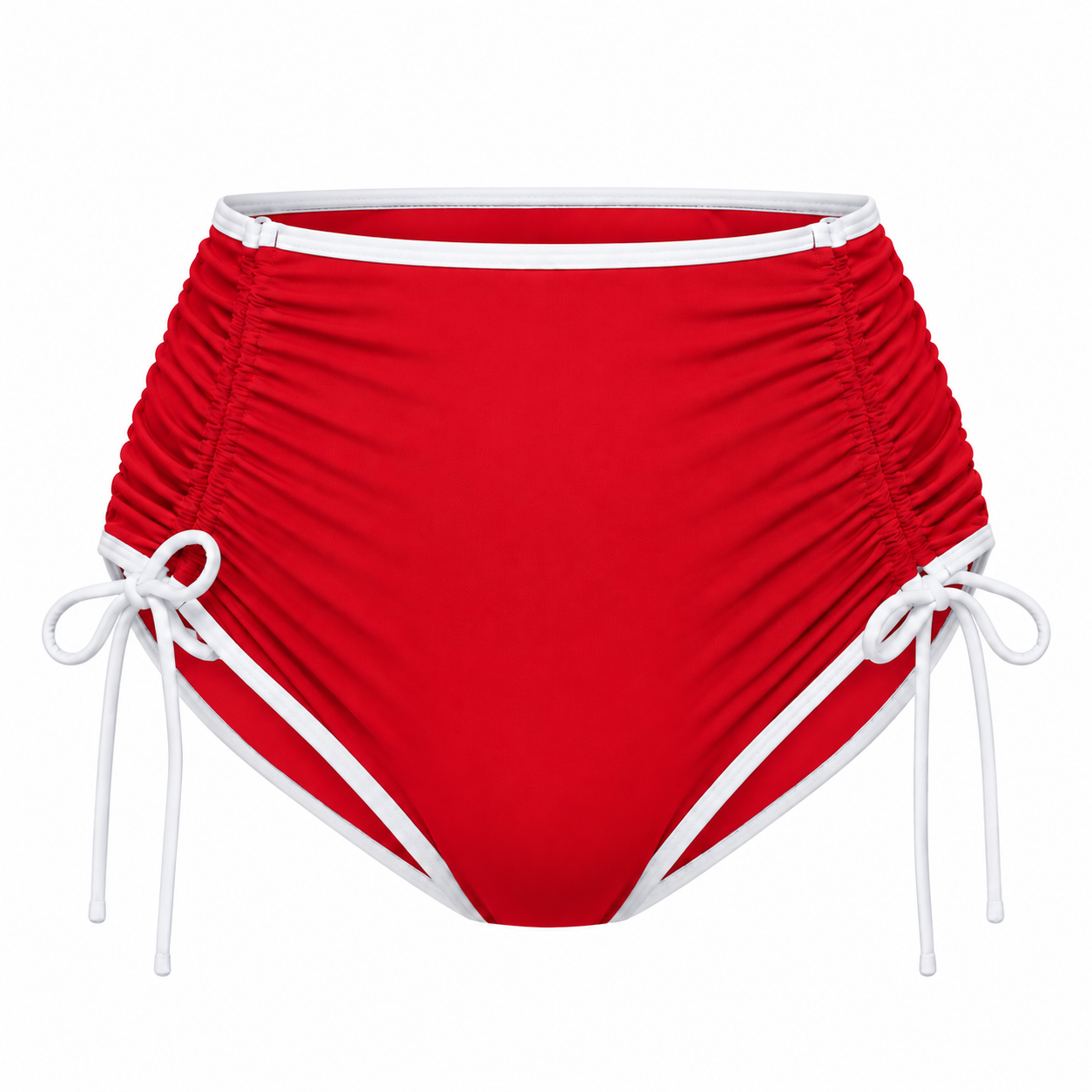 Slip Taille Haute Réglabe Rouge