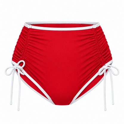 Slip Taille Haute Réglabe Rouge