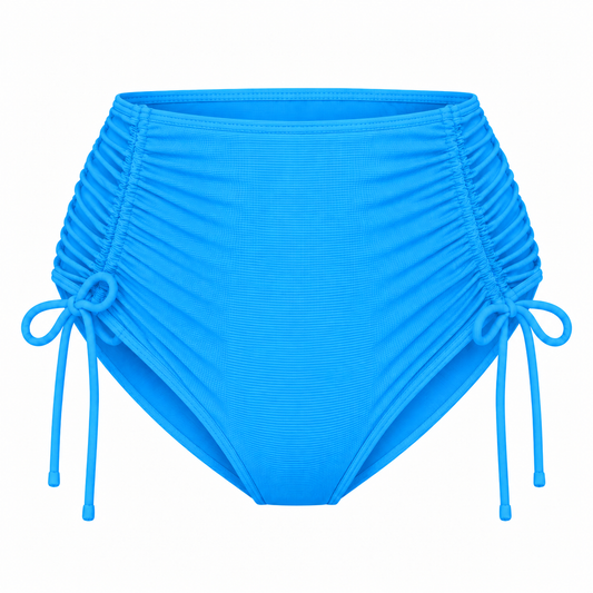 Azur Poolblue Adjustable High Waist Bikini Briefs