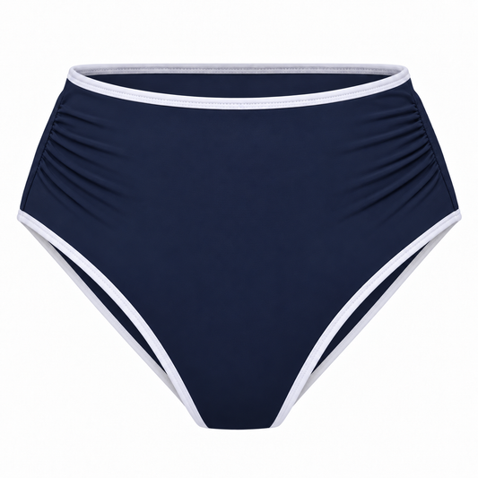 Azur Navy High Waist Bikini Briefs