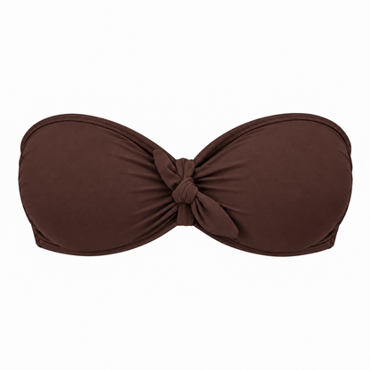Koffie Bandeau Multiway Bikini Top