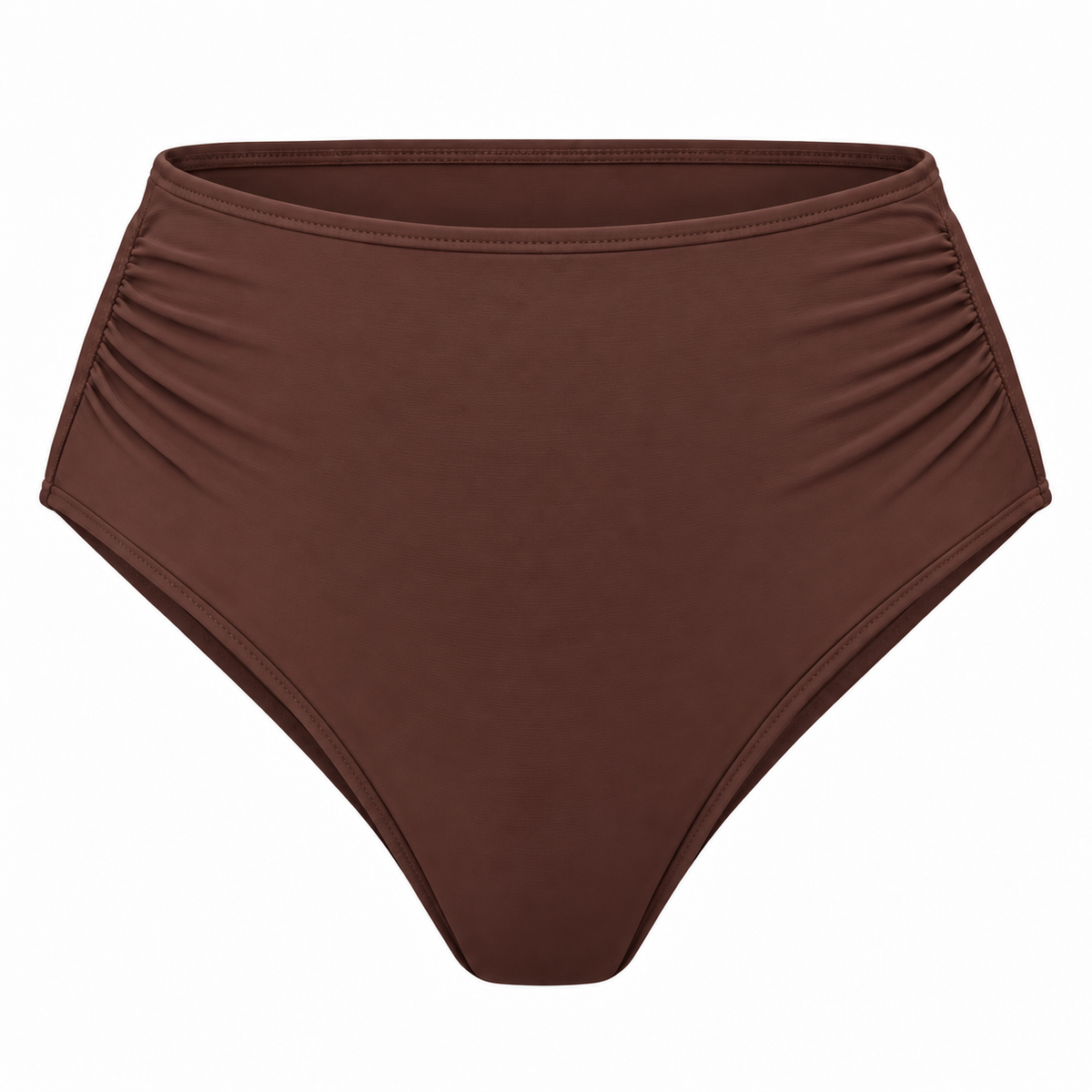 Coffee High Waist Bikini Briefs