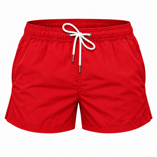 Men Swim Short Tailored Fit Red