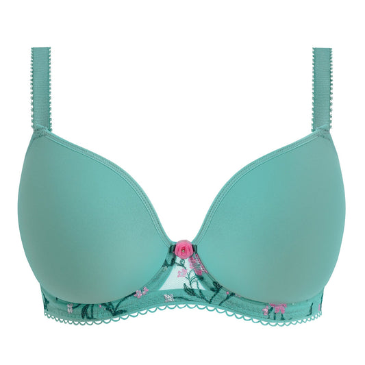 Freya - Lovecrush - Moulded Plunge Tshirt Bra - Aqua Haze