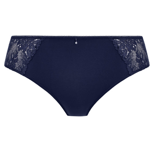dark blue lace brief with little strass details