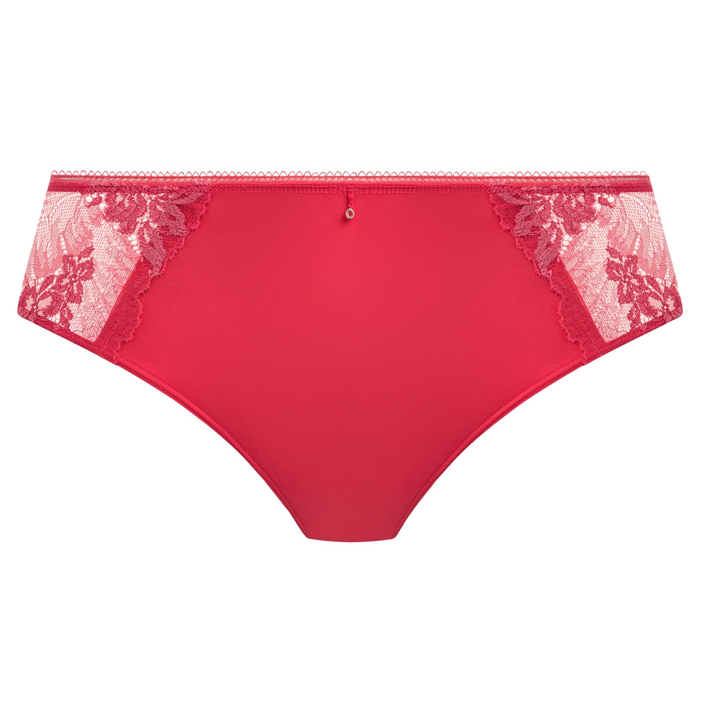  geranium pink brief with embroidered soft pink flowers 