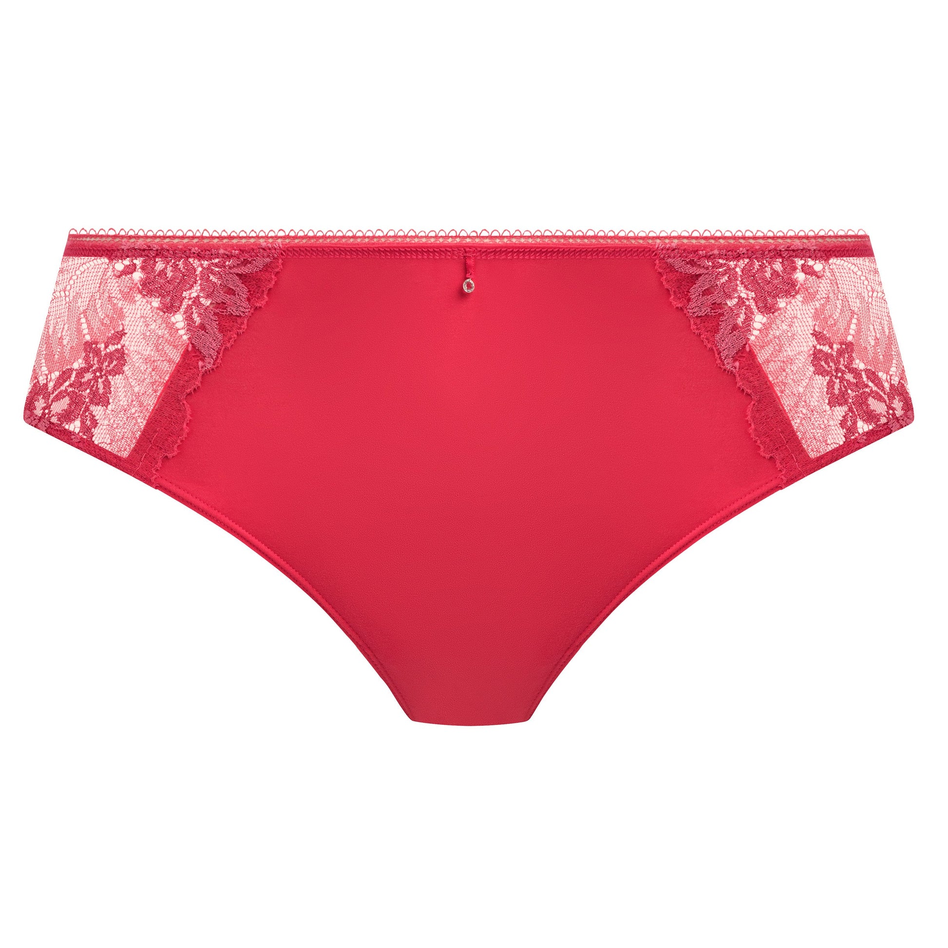  geranium pink brief with embroidered soft pink flowers 