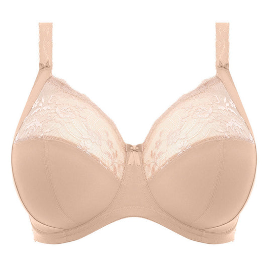 a big cup bra in sahara beige with stretch lace 