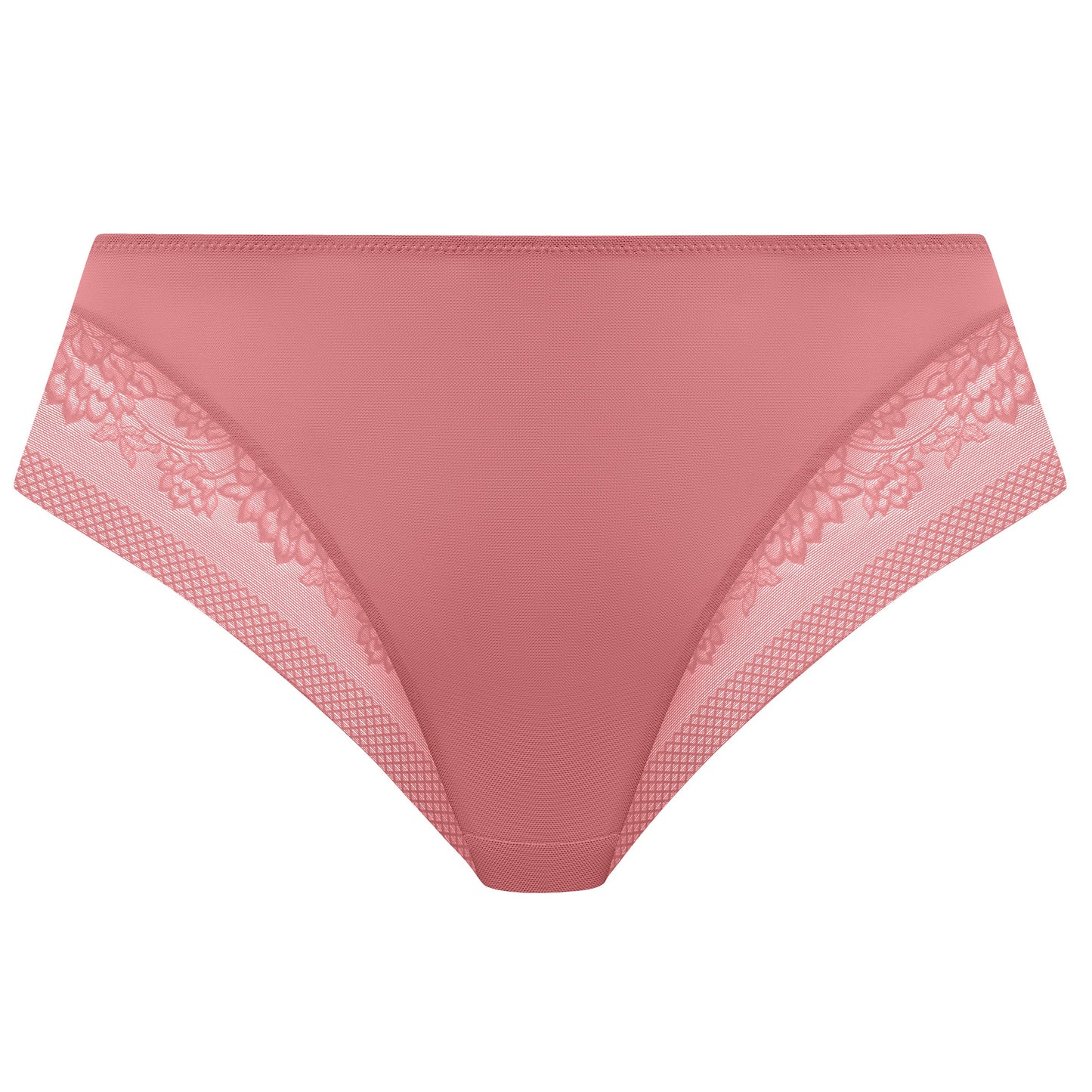 pink plussize high leg high waist brief