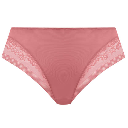 pink plussize high leg high waist brief