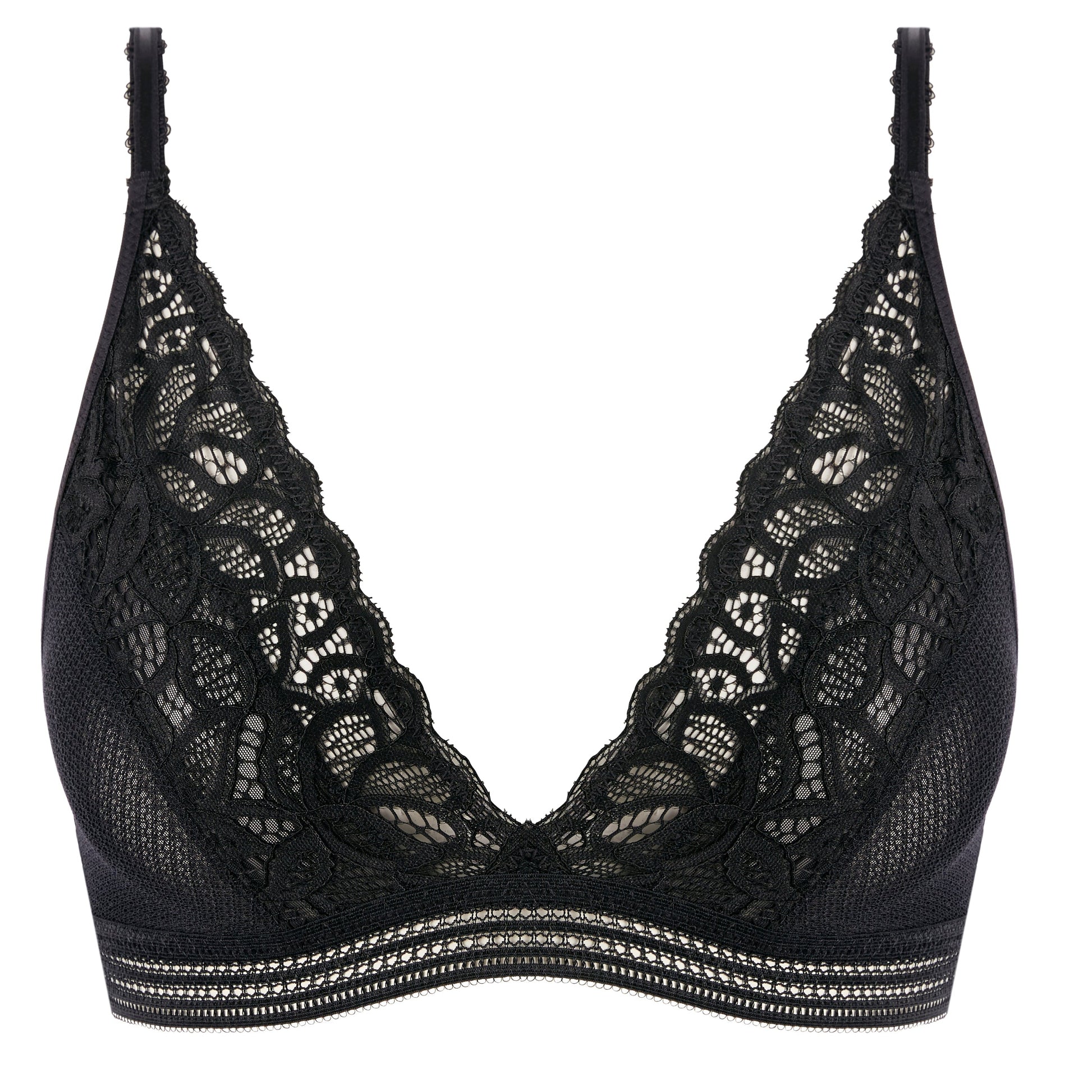 Black lace bralette