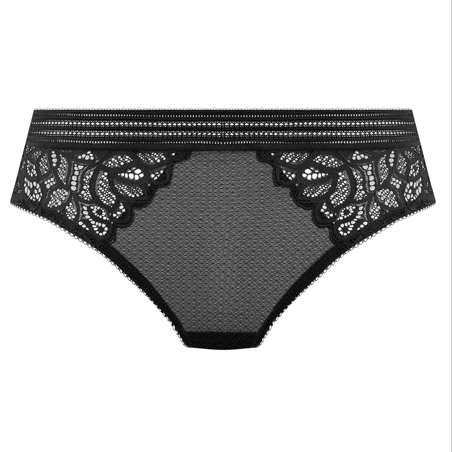 black lace lingerie brief