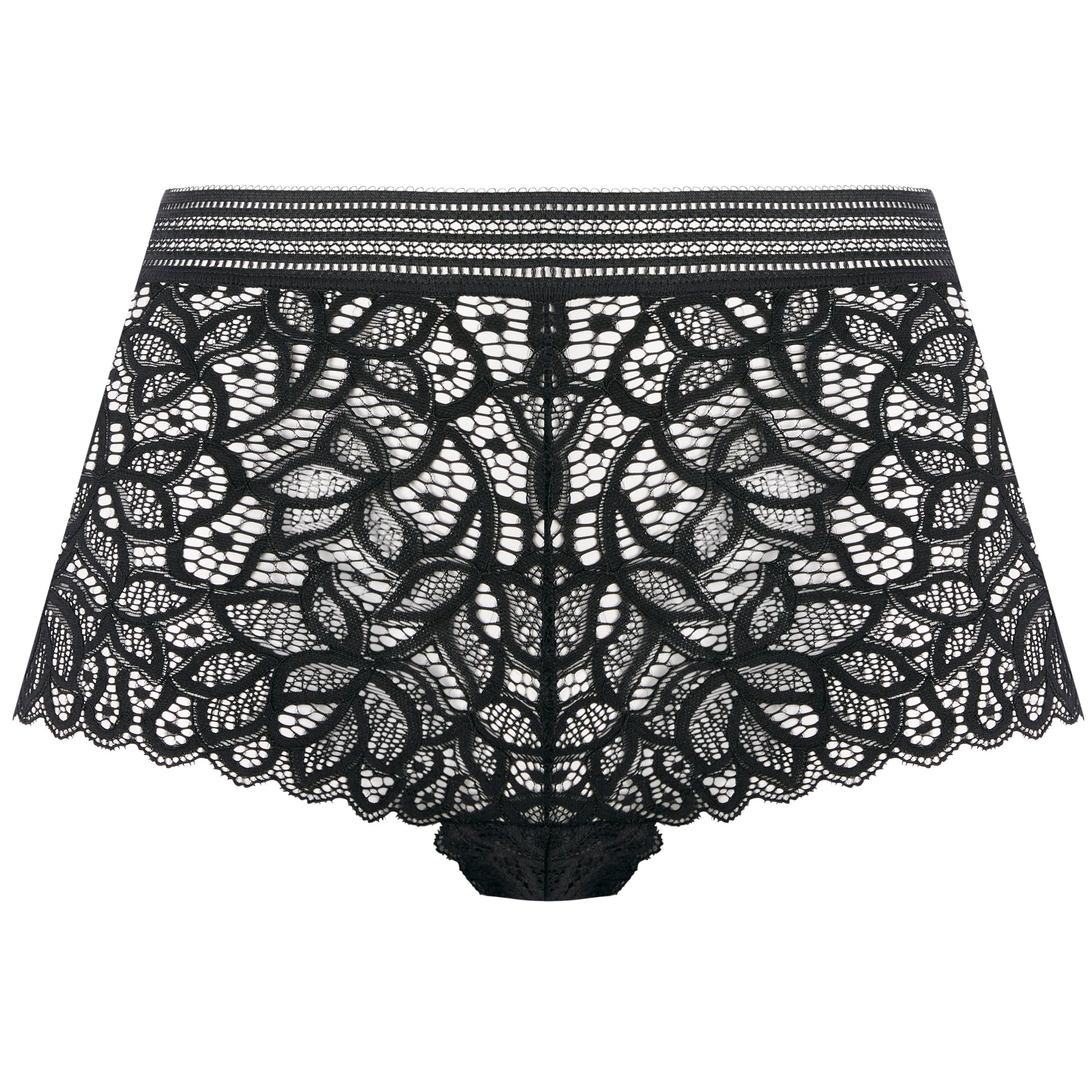 black lace women's lingerie short