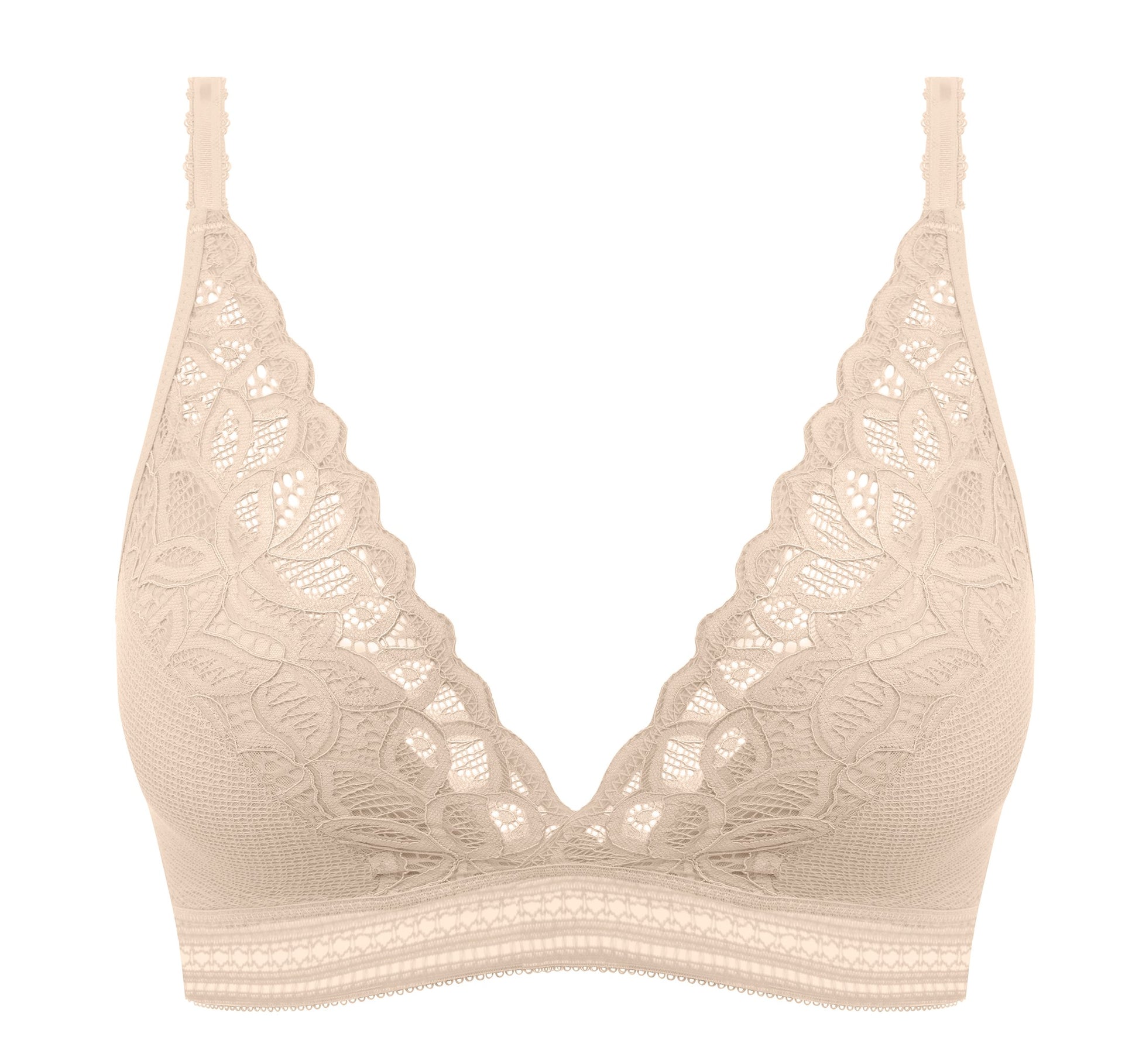 lace bralette in a nude color